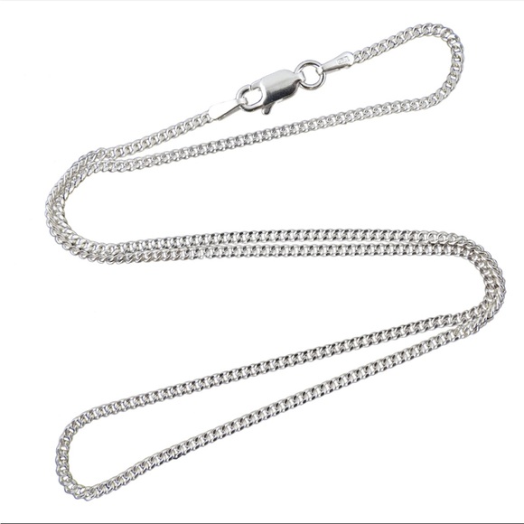 925 Sterling Silver 1.8MM CURB Chain Necklace Italian
Italy - 16" - Picture 2 of 2